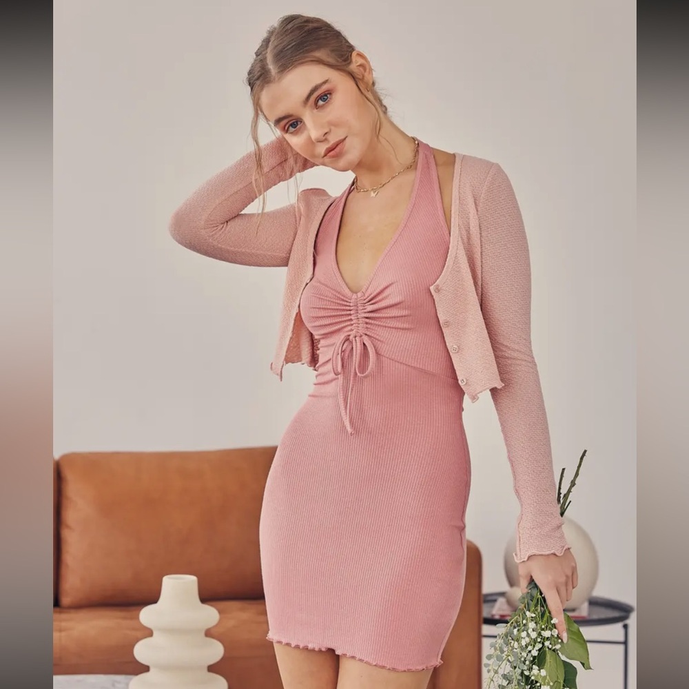 Women's Pink Light Summer Cardigan
